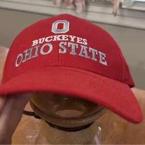 Vintage 90s Ohio State Buckeyes Lids Snapback Hat Cap Wool